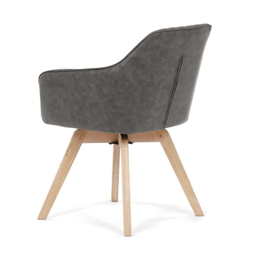 Jídelní židle, černá, látka vintage, DCH-435 BK3