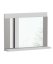 Zrcadlo LUMINUS L1 s poličkou bílá lesk