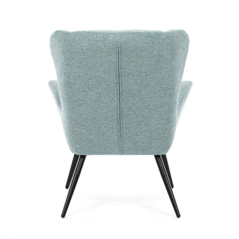 Křeslo ušák, modrá, látka, AK-H9206 BLUE2
