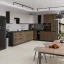Horní rohová skříňka ARAKA 60x60 GN-72 2F, kašmír/černá