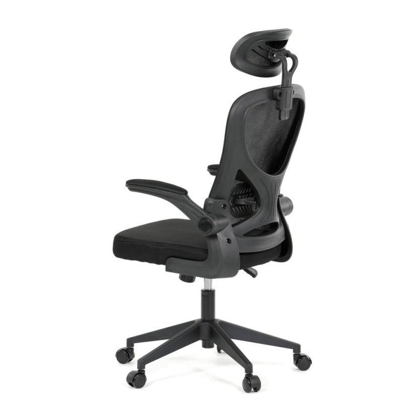 Kancelářská židle, houpací mechanismus, černá, KA-K2021 BK