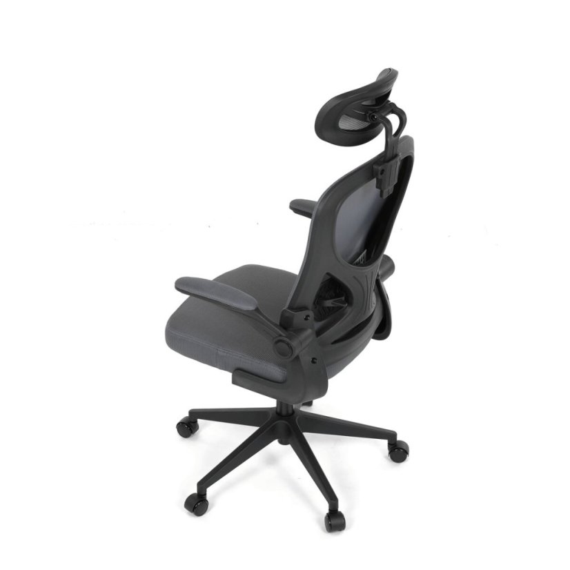 Kancelářská židle, houpací mechanismus, šedá, KA-K2021 GREY