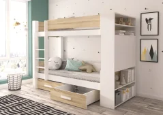 Dvoupodlažní postel pro dvě osoby GARET 180x80 – sonoma (94 x 160) cm