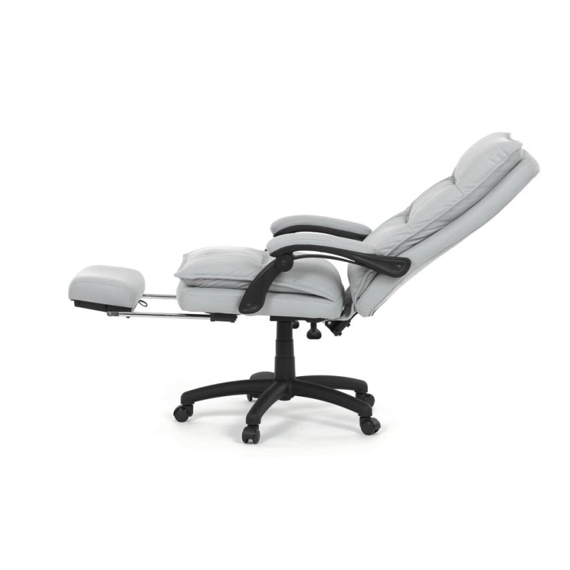 Kancelářské křeslo, synchronní mechanismus, stříbrná látka, KA-Y350 SIL