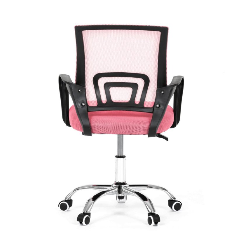 Dětská židle, houpací mechanismus, růžová síťovina, KA-L103 PINK