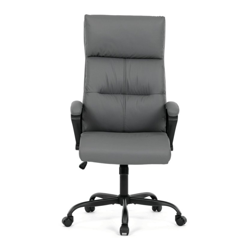 Kancelářské křeslo, houpací mechanismus, šedá ekokůže, KA-Y346 GREY