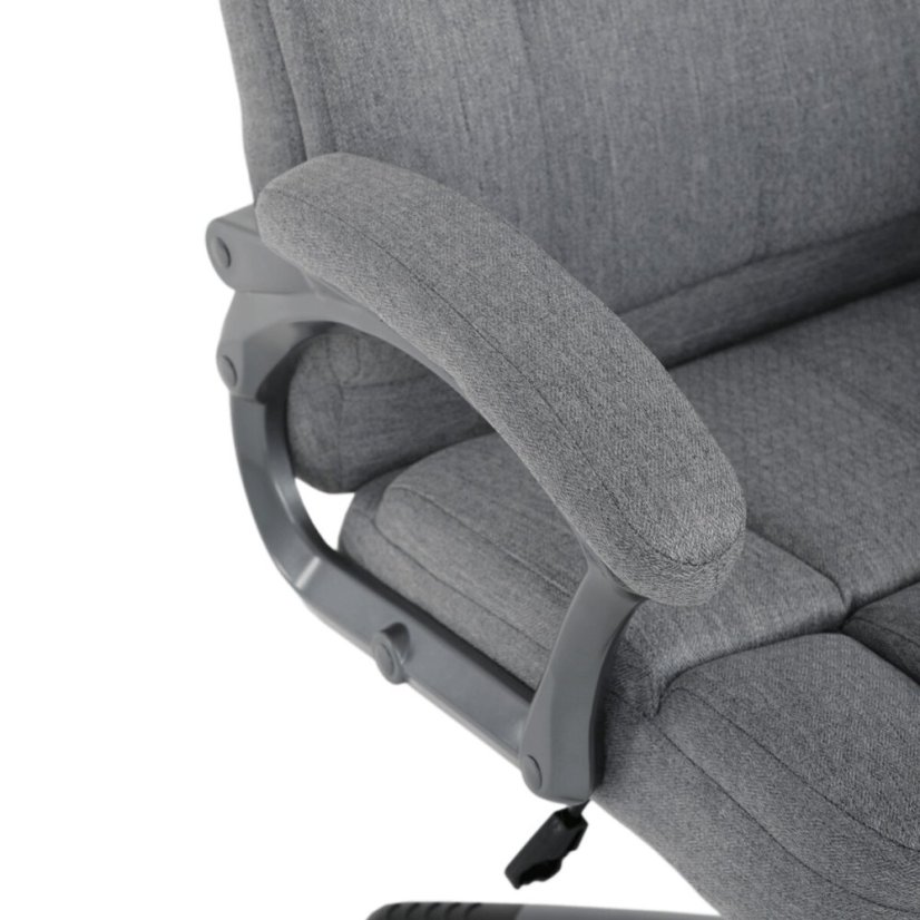 Kancelářské křeslo, houpací mechanismus, šedá látka, KA-C715 GREY2