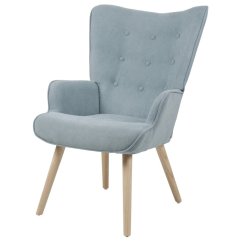 Relaxační křeslo, modrá, látka, AK-301 BLUE2