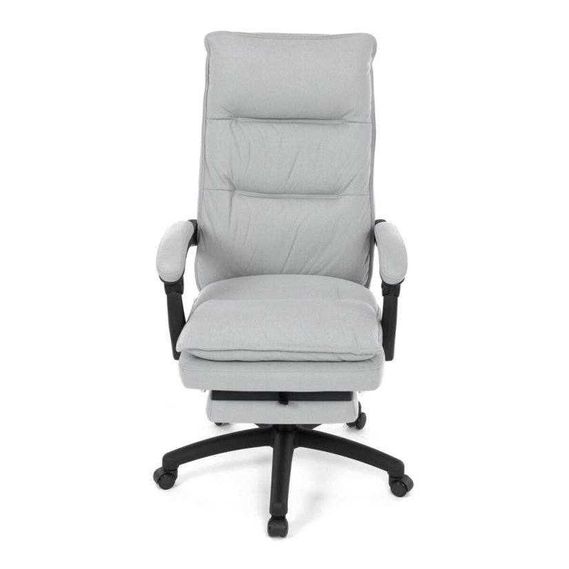 Kancelářské křeslo, synchronní mechanismus, stříbrná látka, KA-Y350 SIL