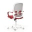 Kancelářská židle, houpací mechanismus, červená látka, KA-S425 RED