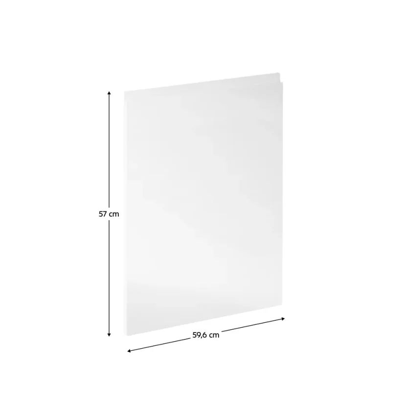 Dvířka na myčku AURORA, bílá extra vysoký lesk HG (59,6 x 57) cm