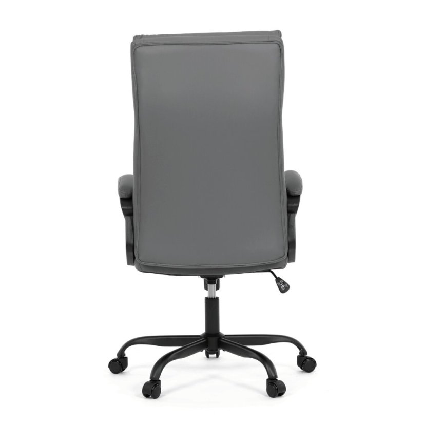 Kancelářské křeslo, houpací mechanismus, šedá ekokůže, KA-Y346 GREY