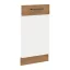 Dvířka na vestavnou myčku nádobí VEGA ZM, dub lancelot / bílá extra vysoký lesk HG (44,6 x 71,3) cm