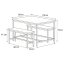Jídelní set 1+2, rozměr stolu 110x60x75, rozměr lavice 98x30x47, MDF, barva staré dřevo