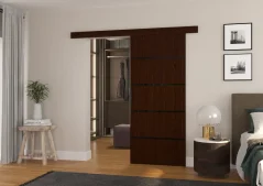 Posuvné nástěnné dveře MUSCHU 86 wenge (86 x 205) cm – záruka 4 roky