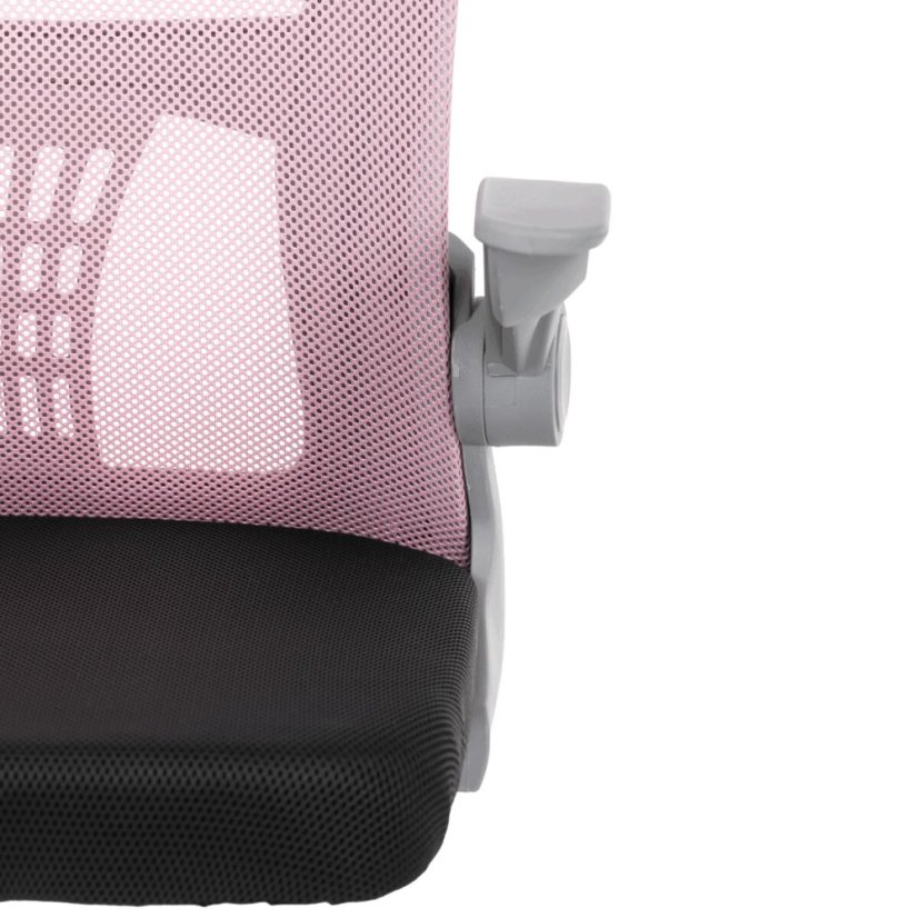 Dětská židle, výškově nastavitelná, růžová síťovina, KA-K2008 PINK