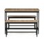 Jídelní set s 2 lavicemi, 110x60x75cm, mdf, dub, AUT-G1175 OAK