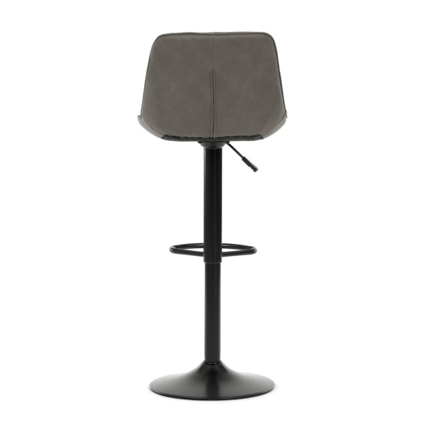 Barová židle, šedá, látka, AUB-V3066 GREY3 (46 x 52) cm