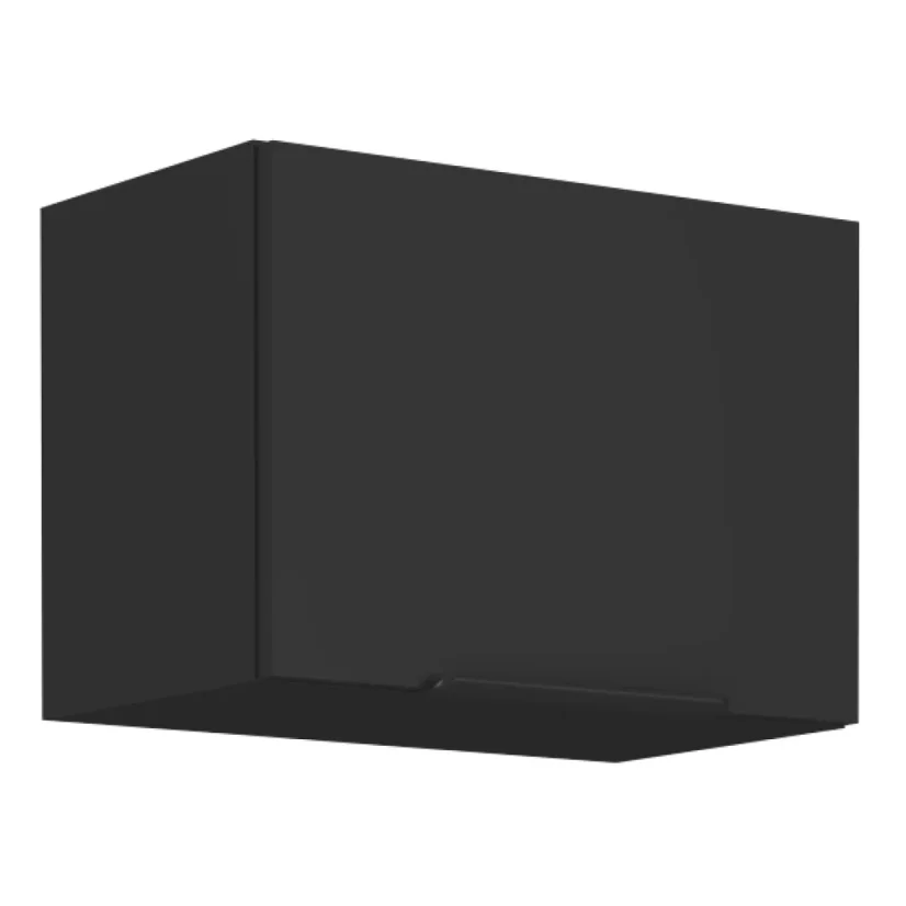 Horní skříňka SIBER 50 GU-36 1F, černá (50 x 36) cm
