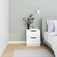Noční stolek ALEXIS 2 bílá