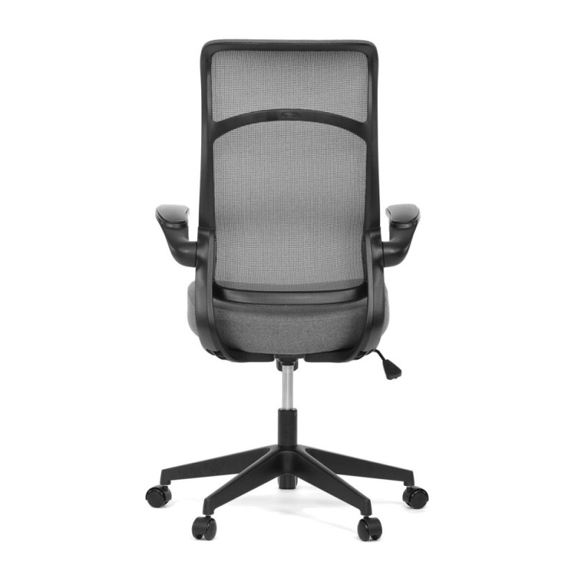Kancelářská židle, houpací mechanismus, šedá síťovina, KA-A182 BK