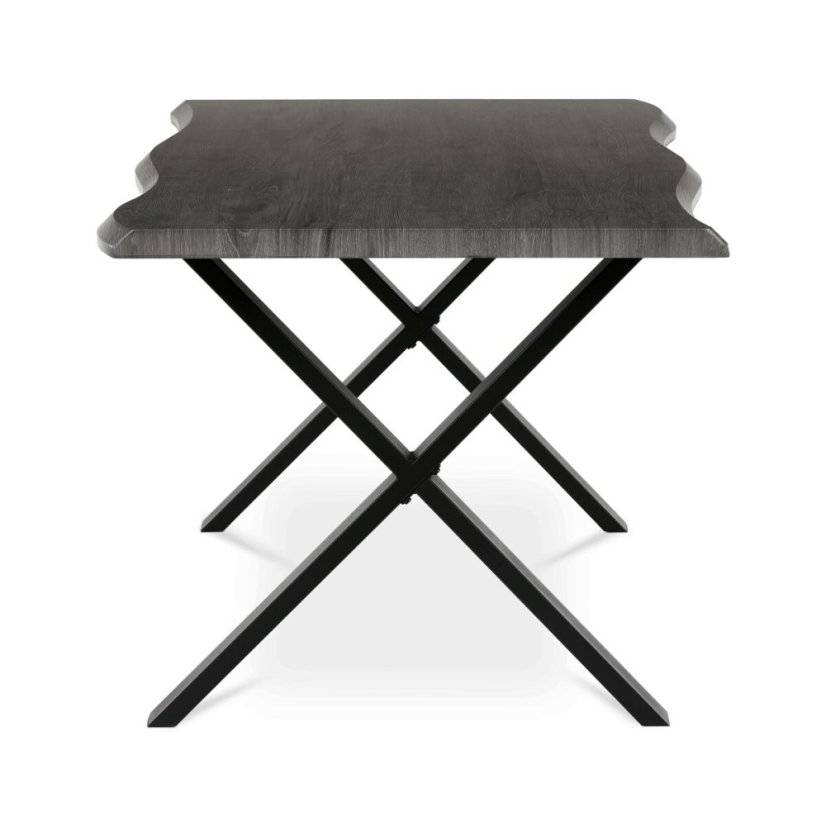 Jídelní stůl 180x90cm, mdf, šedý dub, HT-F4318 GREY - Barva: hnědá#eup349685euv3