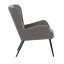 Křeslo ušák, šedá, látka, AK-H9206 GREY2