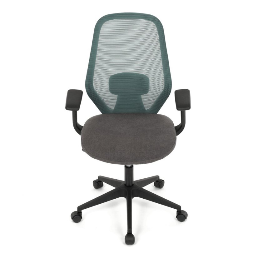 Kancelářská židle, houpací mechanismus, zelená síťovina, KA-V3149 GRN