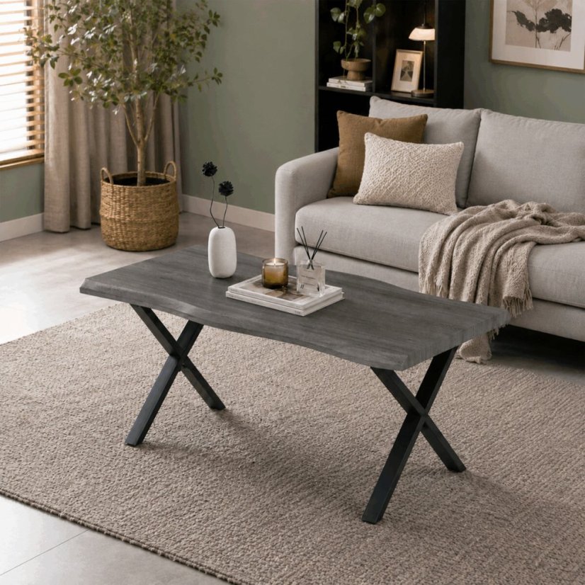 Konferenční stolek 60x120cm, mdf, šedá, CT-F4312 GREY - Barva (vyberte): Šedá#eup349770euv1