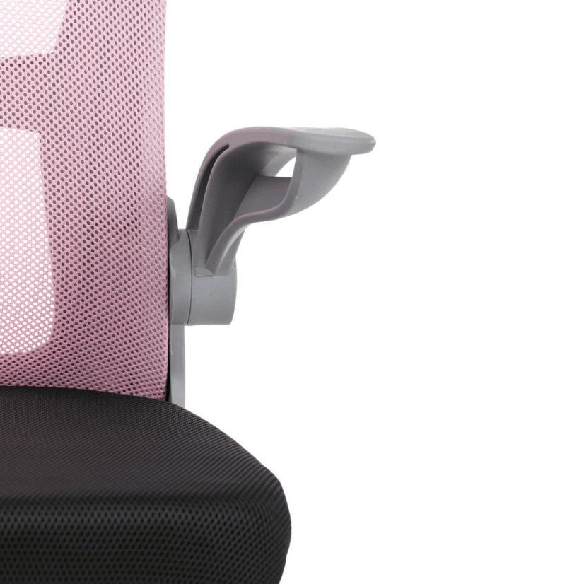 Dětská židle, výškově nastavitelná, růžová síťovina, KA-K2008 PINK