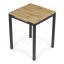 Jídelní stůl rozkládací 60-90x60 cm, melamin, dub, GDT-206 OAK - Barva (vyberte): hnědá - Barva (vyberte): hnědá#eup349726euv2
