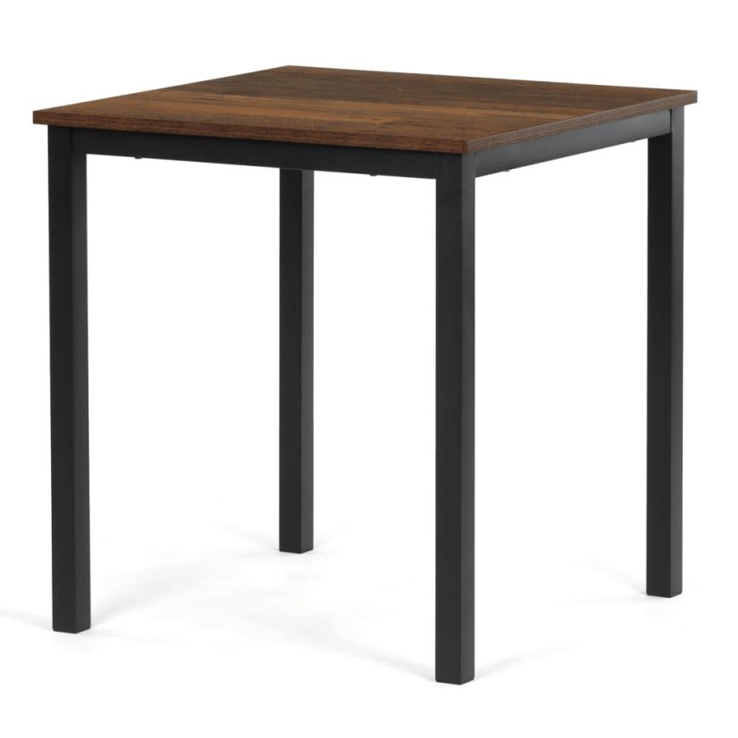 Jídelní stůl 70x70cm, melamin, dub, GDT-201 OAK - Barva (vyberte): hnědá - Barva (vyberte): hnědá#eup349725euv2