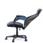 Herní křeslo, modrá, černá ekokůže a černá látka a síťovina MESH, PCA mech