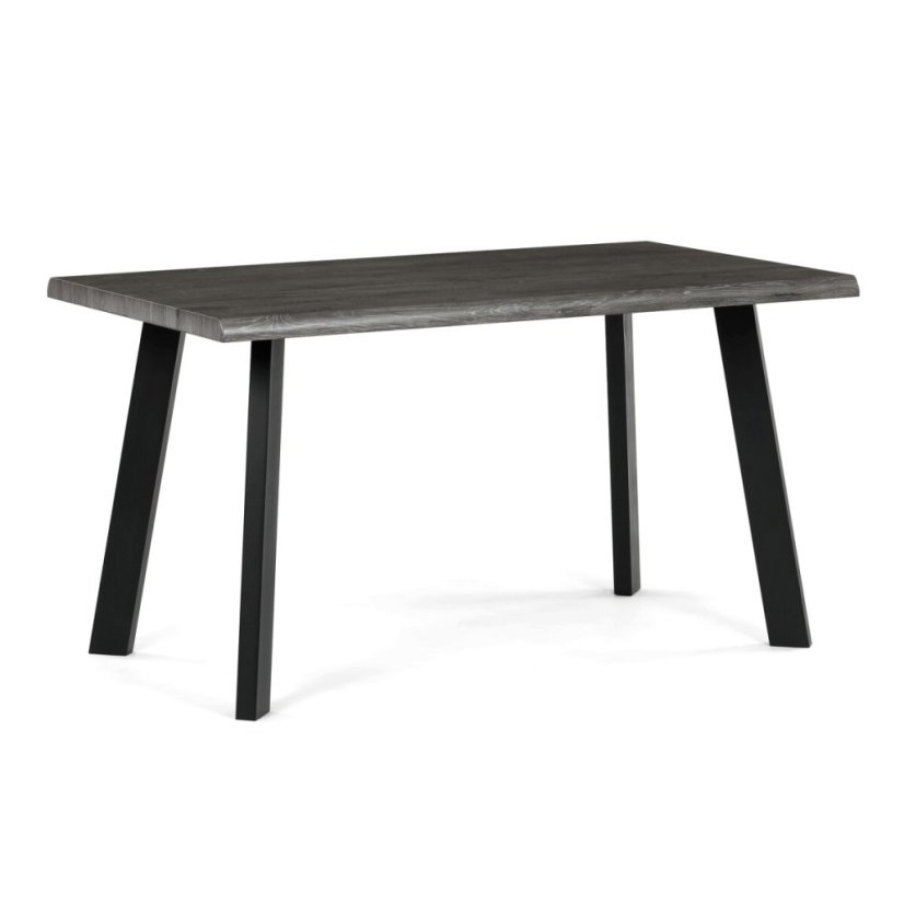 Jídelní stůl 140x80cm, mdf, šedý dub, HT-F4514 GREY - Barva (vyberte): hnědá#eup349729euv2