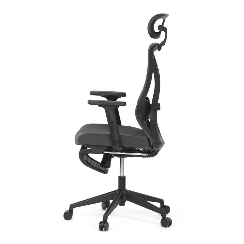 Kancelářská židle, synchronní mechanismus, šedá síťovina, KA-S257 GREY
