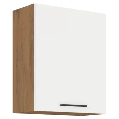 Horní skříňka VEGA 60 G-72 1F, dub lancelot / bílá extra vysoký lesk HG (60 x 71,5) cm