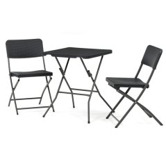 Zahradní set 1+2, plast, šedá, AZS-L2161 GREY