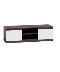 RTV stolek FLOWE 120 wenge/bílá