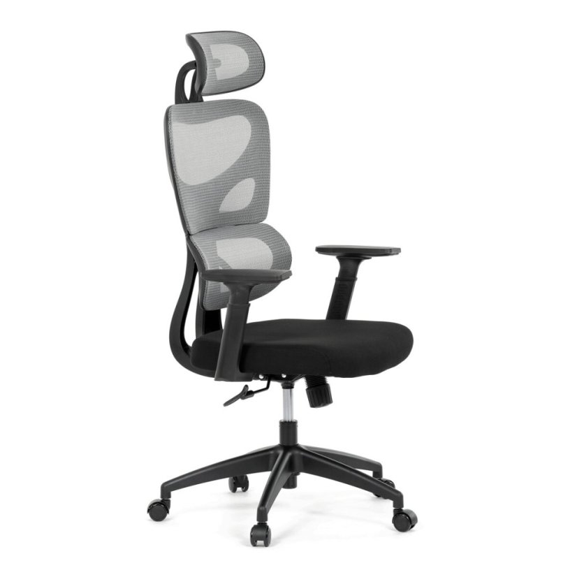 Kancelářská židle, houpací mechanismus, šedá, KA-K2080 GREY