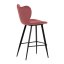 Barová židle, červená, látka, AUB-1068 RED2