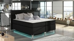Kontinentální postel Boxspring MADEIRA černá