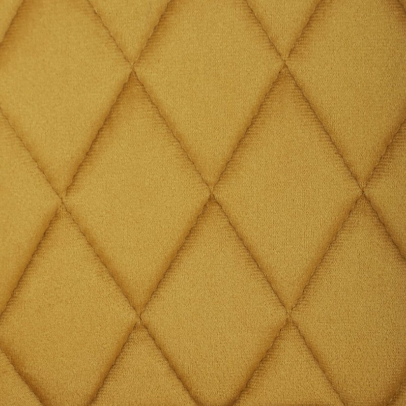 Jídelní židle, žlutá, sametová látka, DCH-215 YEL4