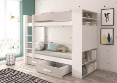Dvoupodlažní postel pro dvě osoby GARET 180x80 – šedá (94 x 160) cm