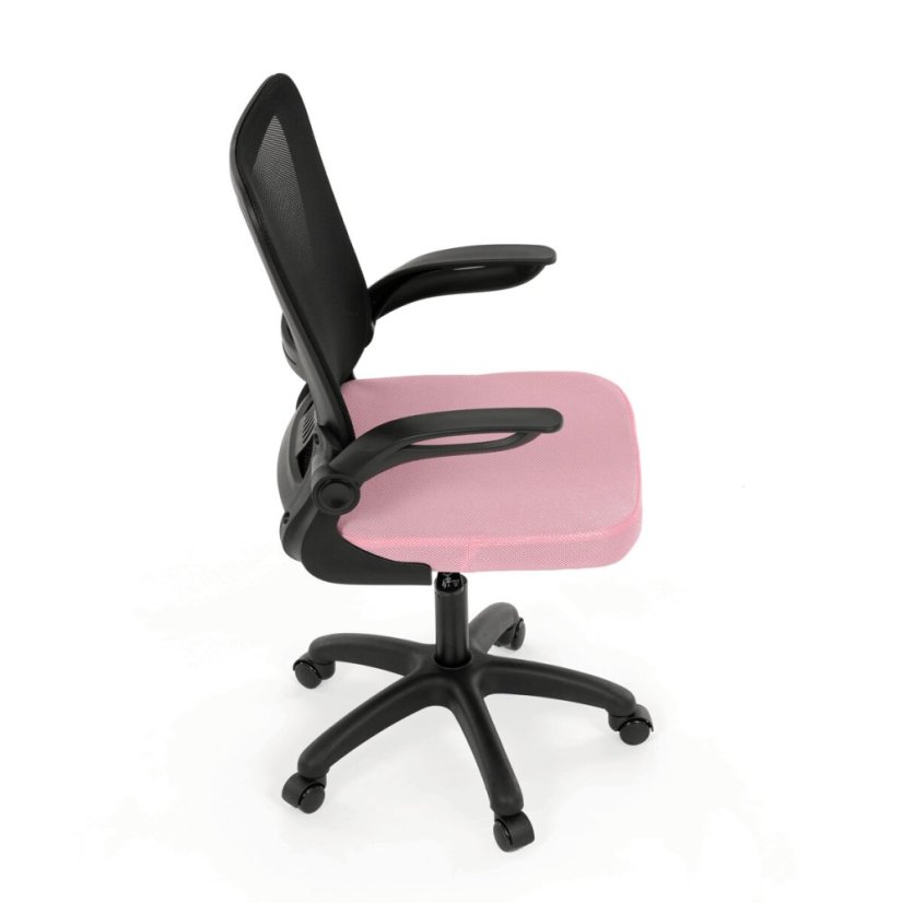 Dětská židle, houpací mechanismus, růžová síťovina, KA-K2006 PINK