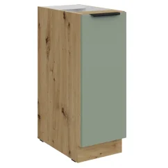 Spodní skříňka s výsuvným košem, aquamarine/dub artisan, ARSANY 30 D CARGO BB