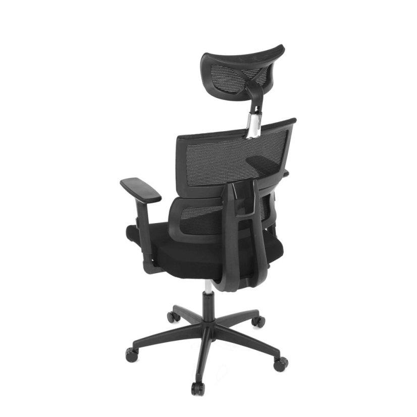 Kancelářská židle KA-B1025 BK, houpací mechanismus, černá síťovina (63 x 68) cm