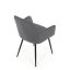 Jídelní židle, šedá, sametová látka, DCH-215 GREY4