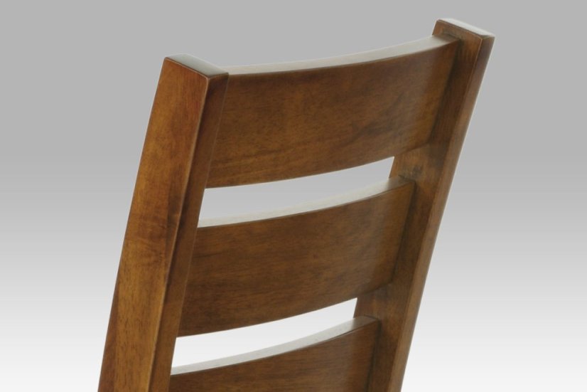 jídelní židle, barva ořech, potah krémový - Dekor: Dub