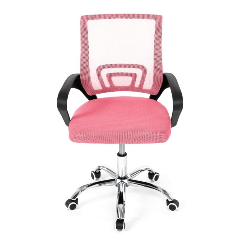 Dětská židle, houpací mechanismus, růžová síťovina, KA-L103 PINK