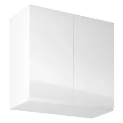Horní skříňka AURORA G80, bílá / bílý extra vysoký lesk (80 x 72) cm